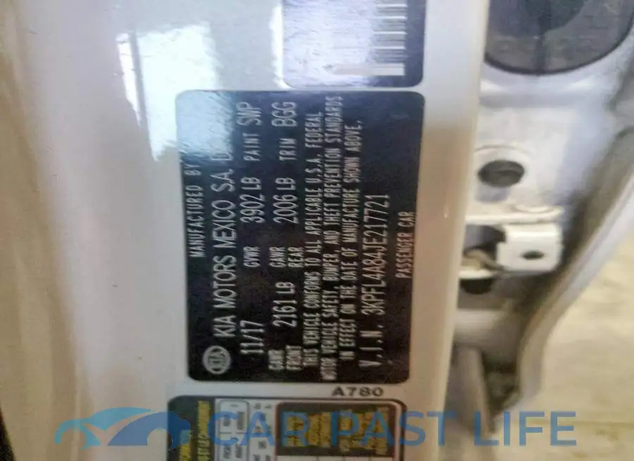 3KPFL4A84JE217721# 12