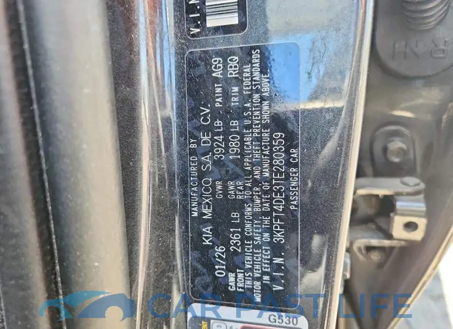3KPFT4DE3TE280359# 12