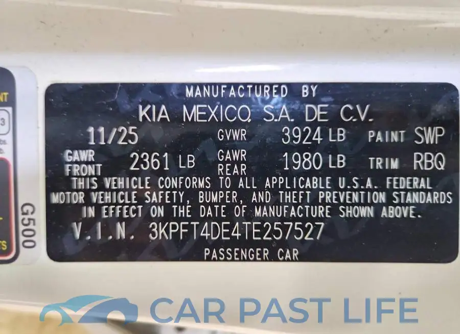 3KPFT4DE4TE257527# 13