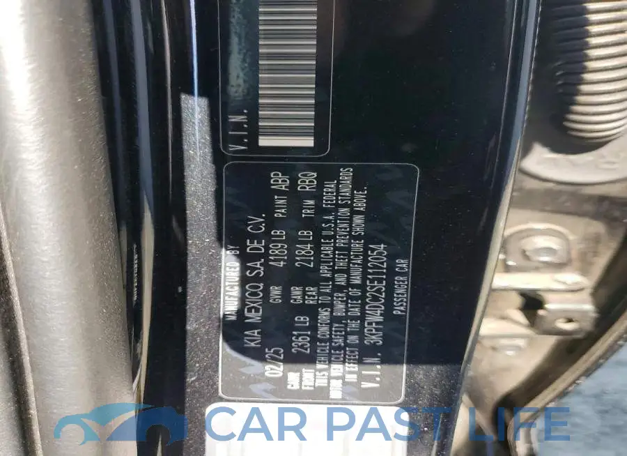 3KPFW4DC2SE112054# 12