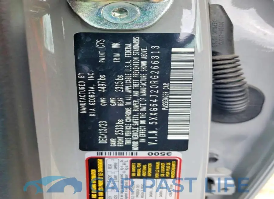5XXG64J20RG266313# 12