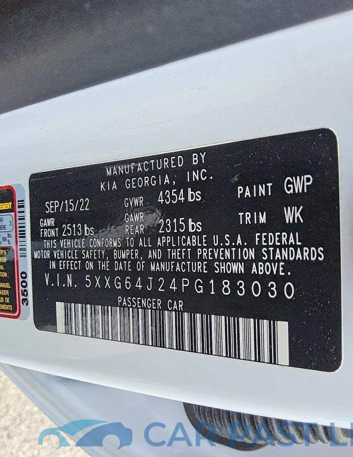 5XXG64J24PG183030# 12
