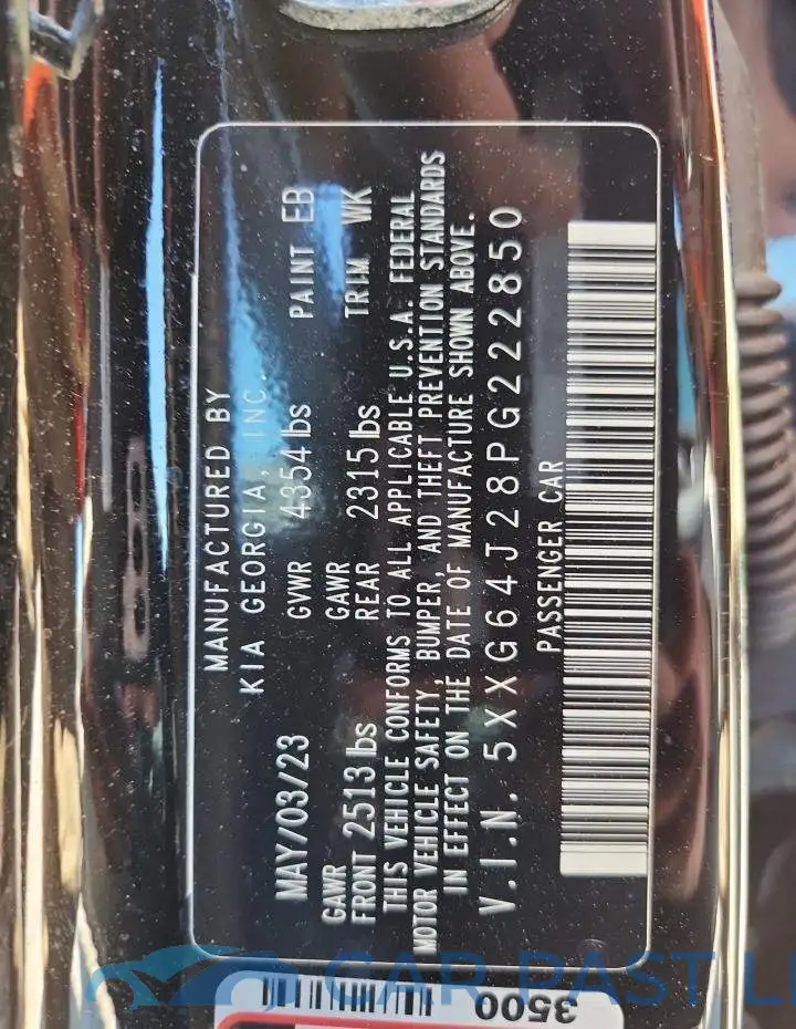 5XXG64J28PG222850# 12