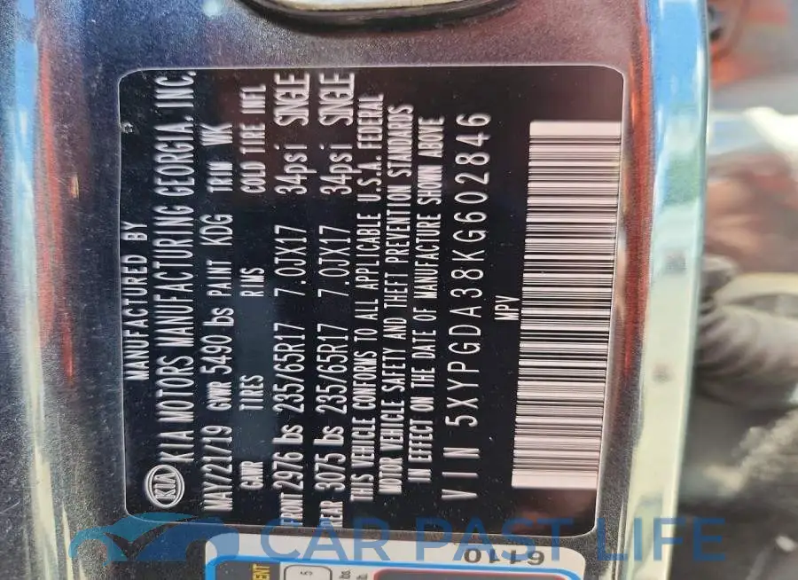 5XYPGDA38KG602846# 13