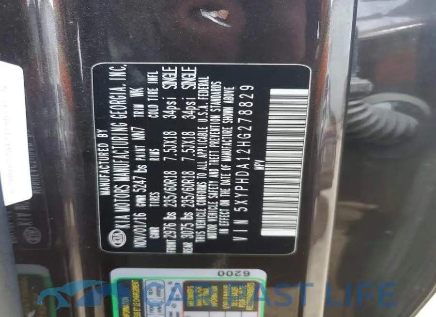 5XYPHDA12HG278829# 13