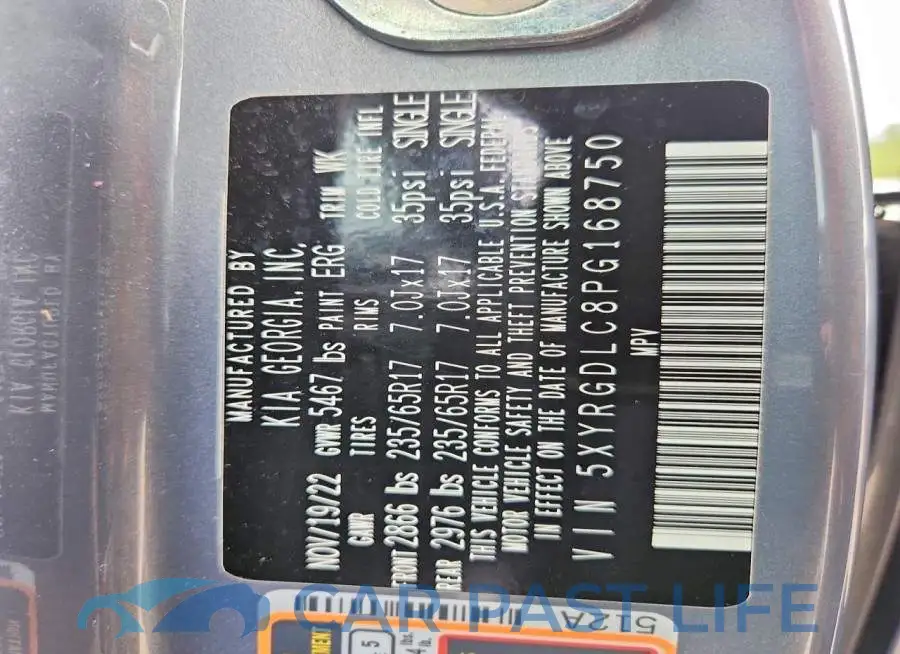 5XYRGDLC8PG168750# 14