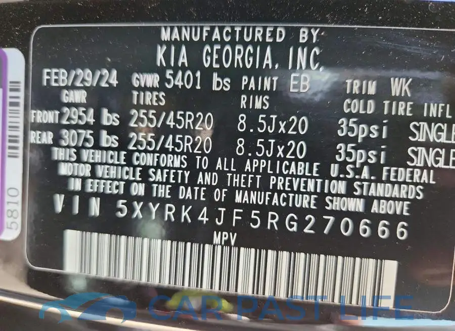 5XYRK4JF5RG270666# 14