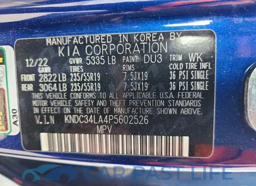 KNDC34LA4P5602526# 13