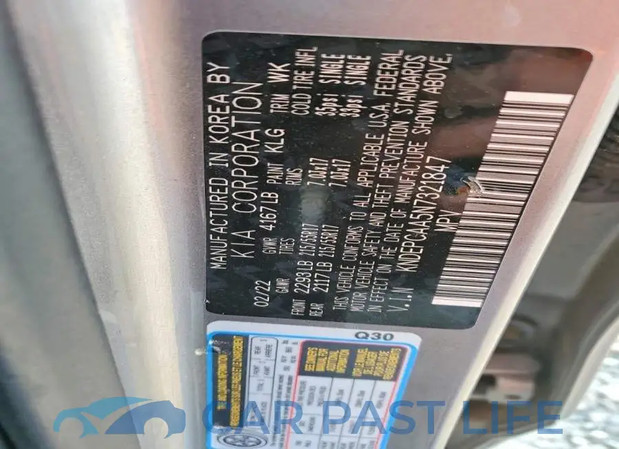 KNDEPCAA5N7321847# 14