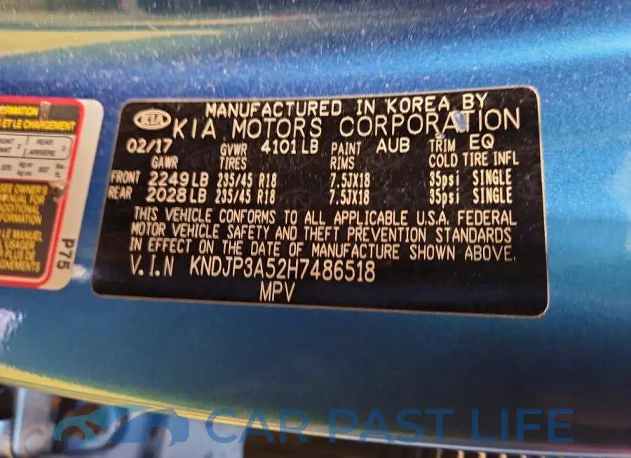 KNDJP3A52H7486518# 12