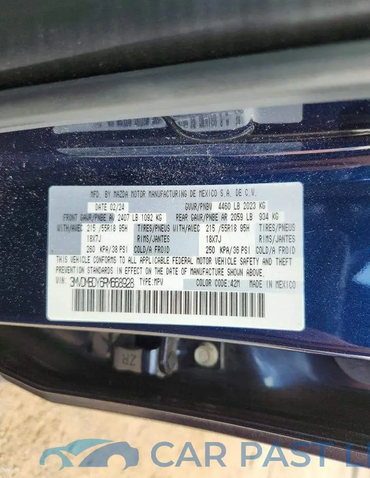 3MVDMBDY6RM668928# 13