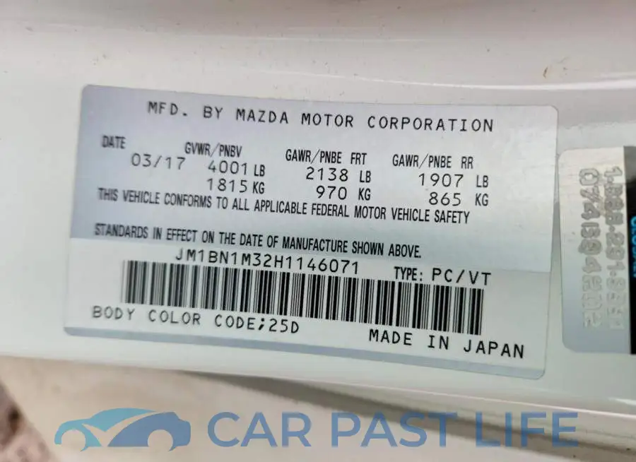 JM1BN1M32H1146071# 13