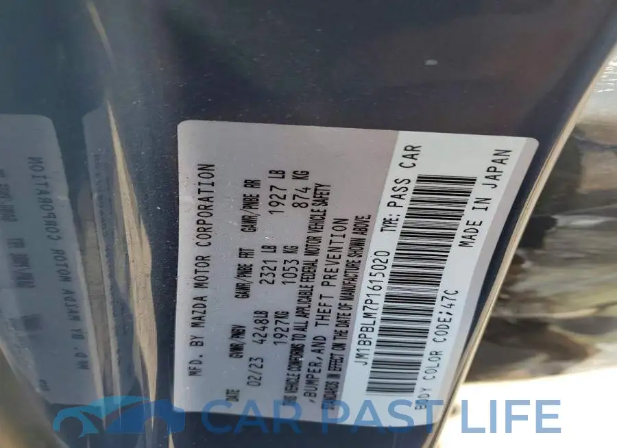 JM1BPBLM7P1615020# 13