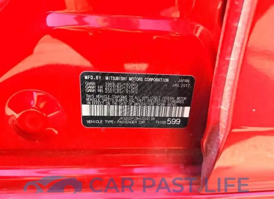 JA32U2FU9HU009138# 12