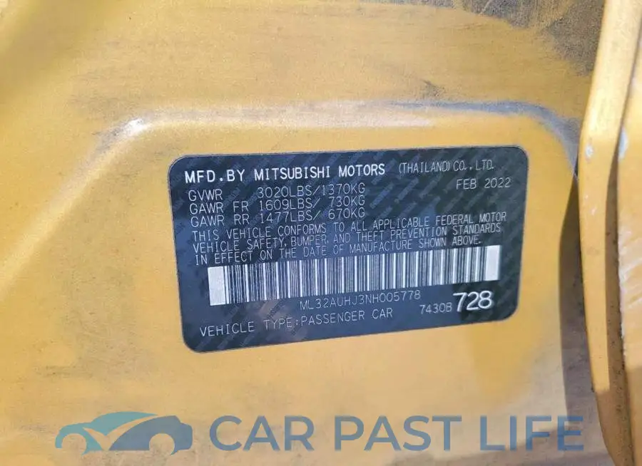 ML32AUHJ3NH005778# 12