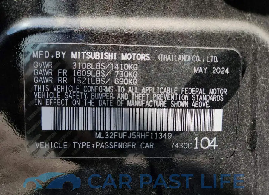 ML32FUFJ5RHF11349# 12