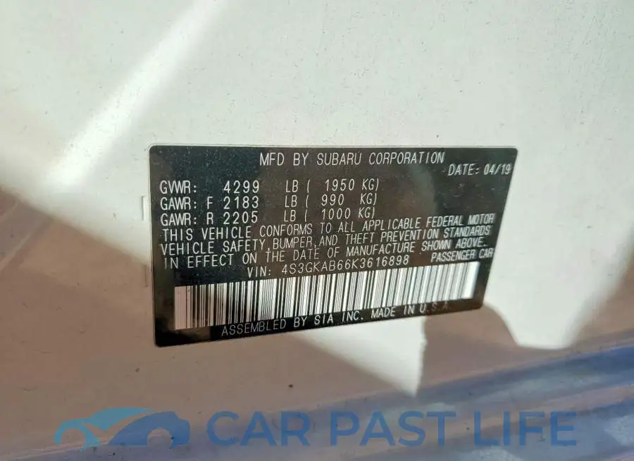 4S3GKAB66K3616898# 13
