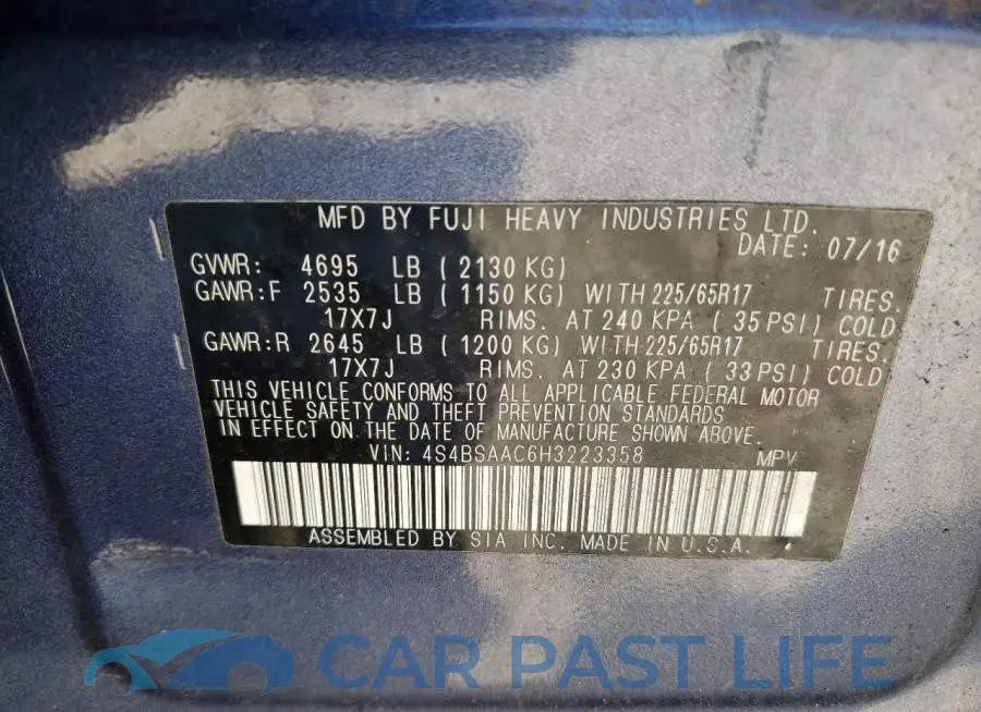 4S4BSAAC6H3223358# 12