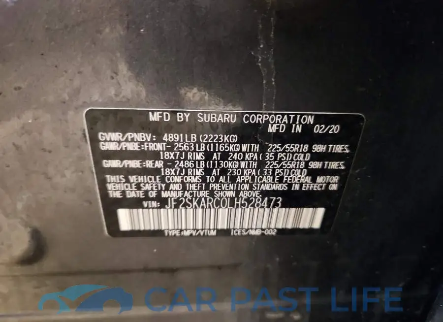 JF2SKARC0LH528473# 13