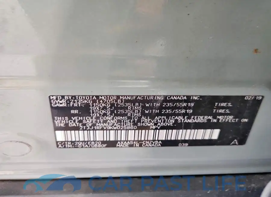 2T3J1RFV9KW025860# 14
