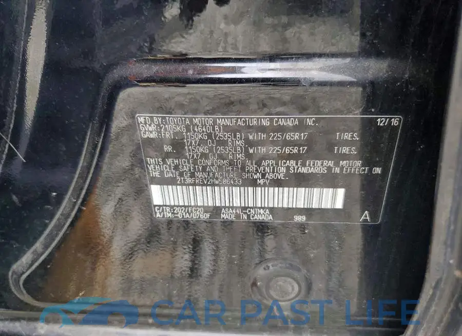 2T3RFREV2HW586433# 13