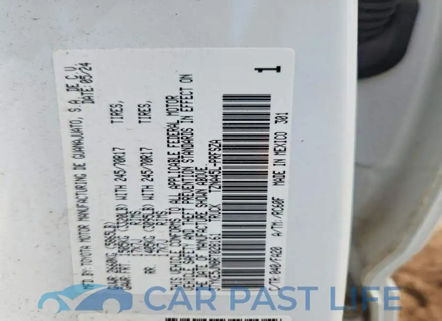3TYKE5JN8RT028161# 12