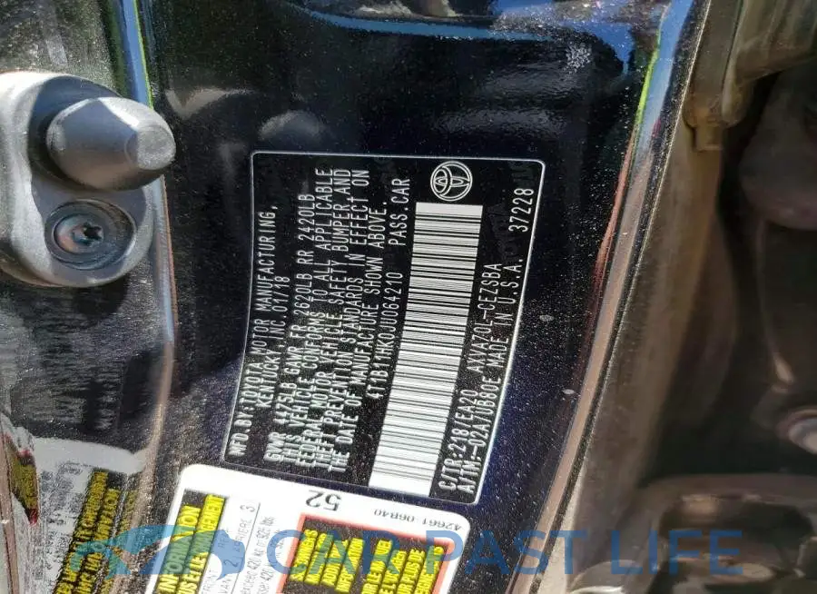 4T1B11HK0JU064210# 12