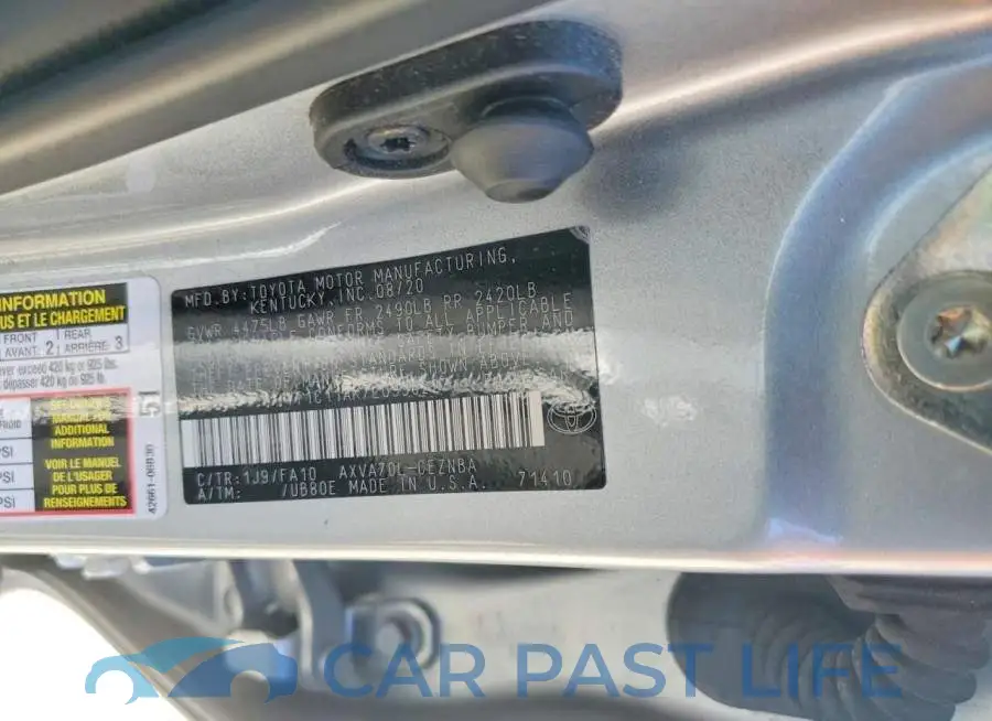 4T1C11AK7LU996227# 12