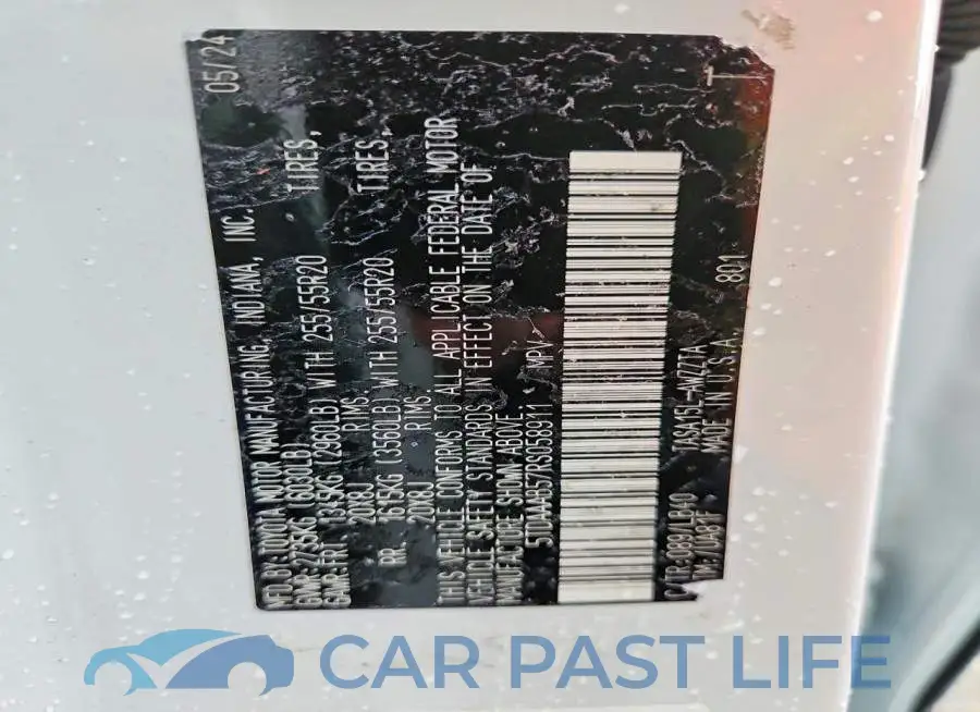 5TDAAAB57RS058911# 13