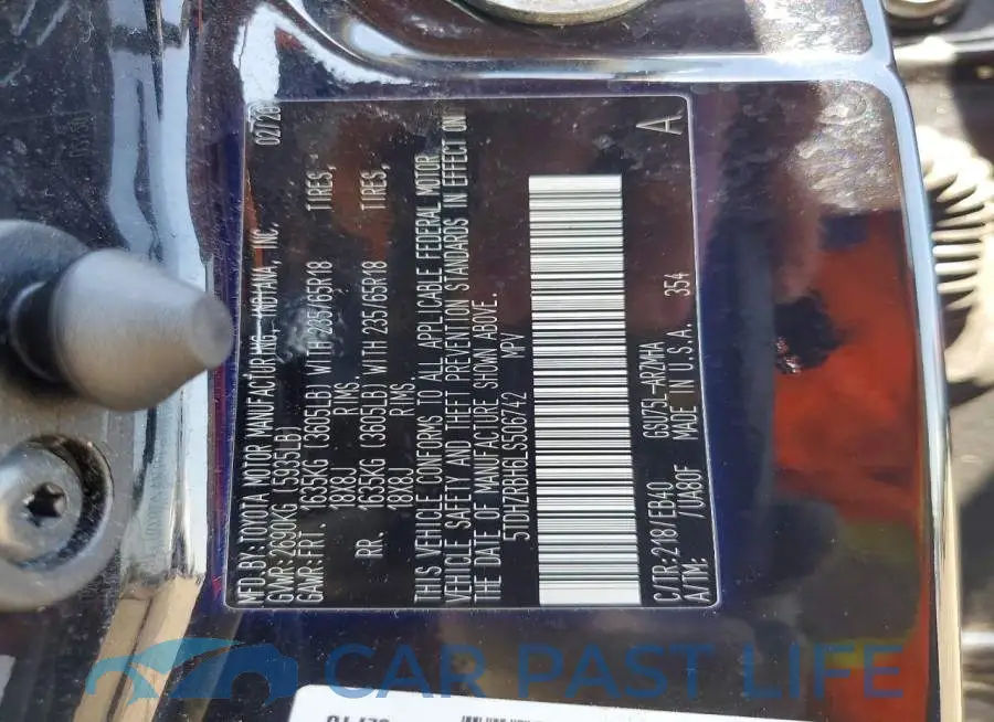 5TDHZRBH6LS506742# 13