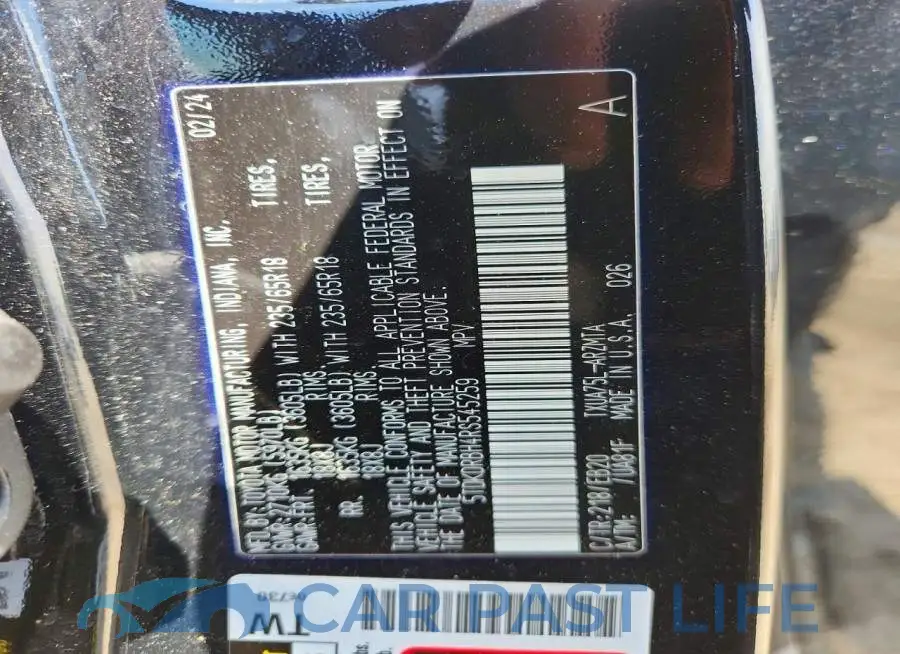 5TDKDRBH4RS545259# 14