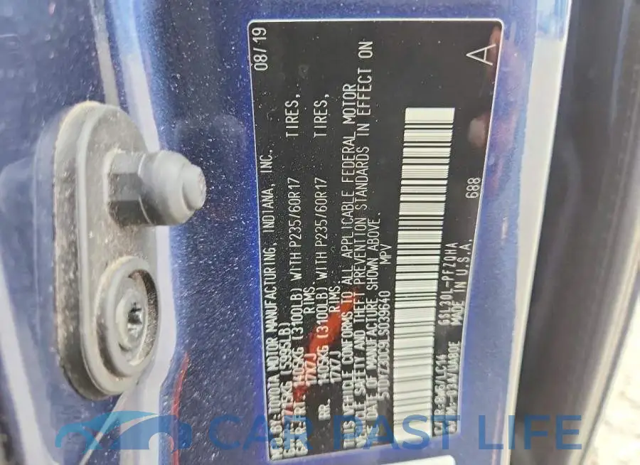 5TDYZ3DC9LS039640# 13