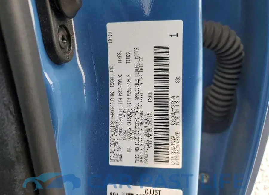 5TFEY5F15LX261101# 12