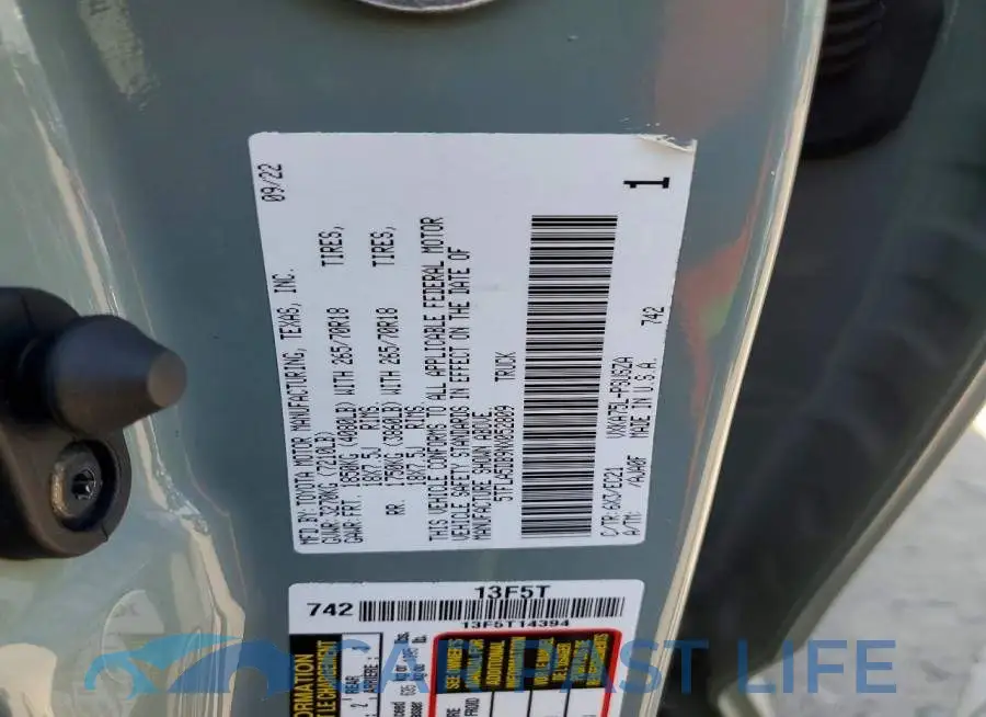 5TFLA5DB9NX052809# 12