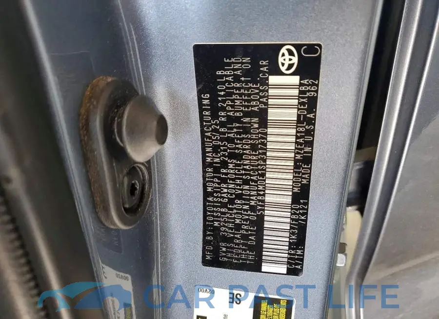 5YFB4MDE1SP317370# 12