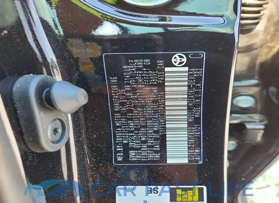 5YFB4MDE3TP416774# 12