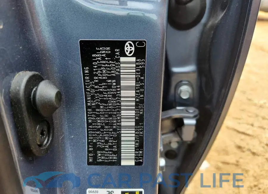 5YFB4MDE7TP373444# 12