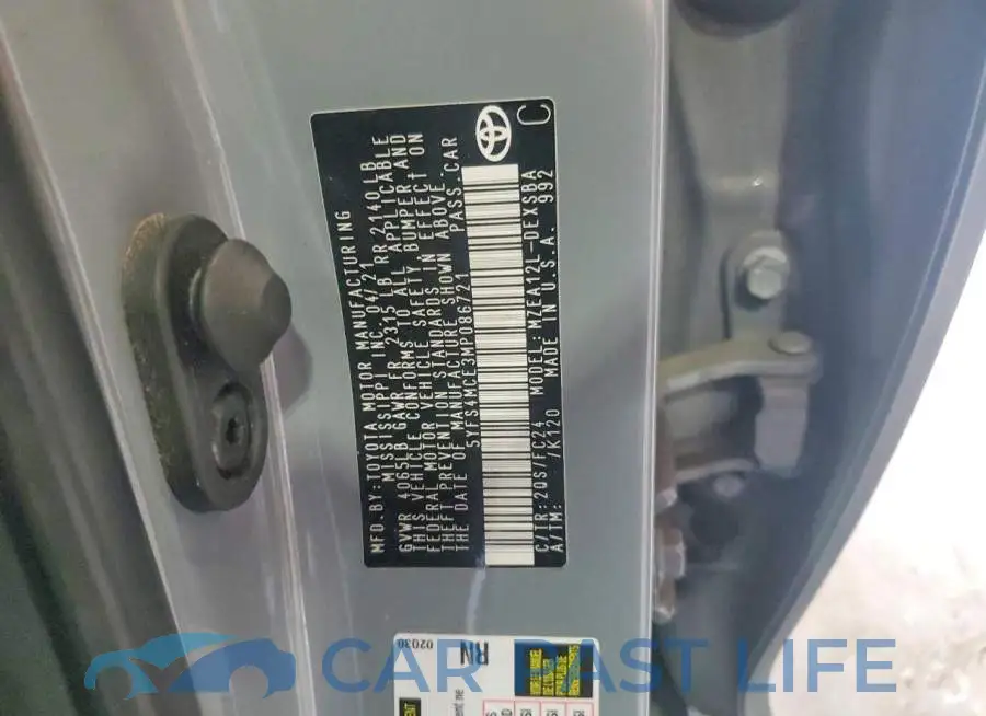 5YFS4MCE3MP086721# 12