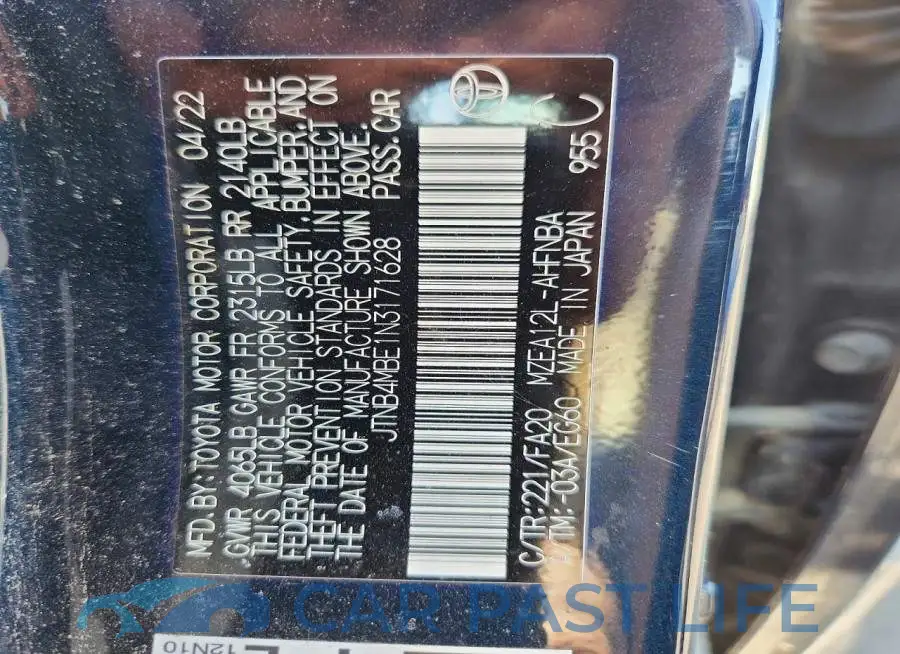 JTNB4MBE1N3171628# 13