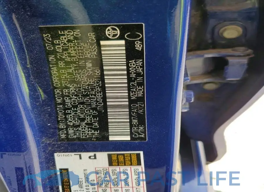JTND4MBE9P3211661# 12