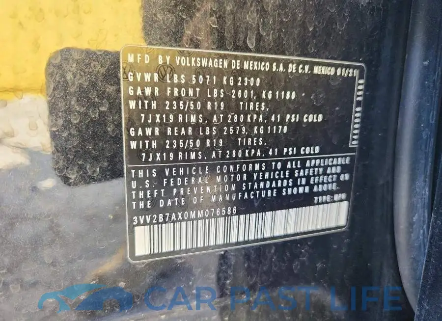 3VV2B7AX0MM076586# 13