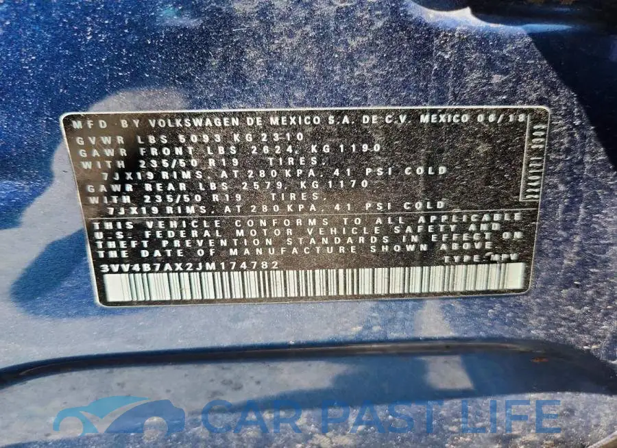 3VV4B7AX2JM174782# 13