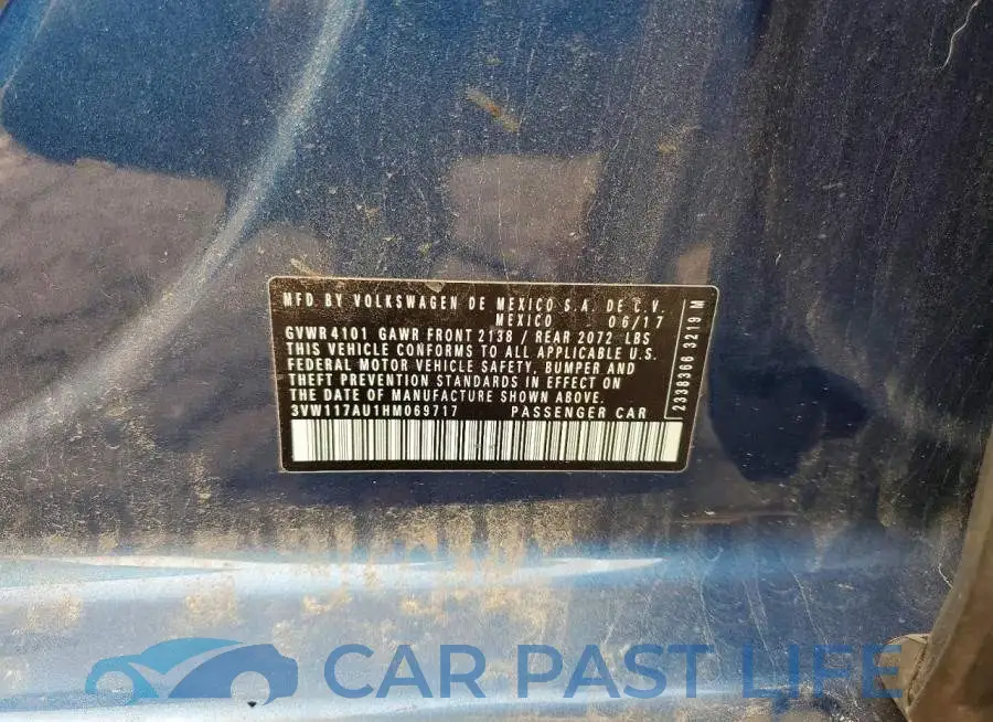 3VW117AU1HM069717# 12