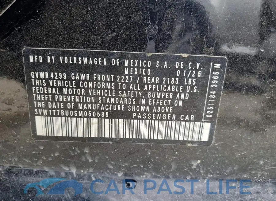 3VW1T7BU0SM050589# 12
