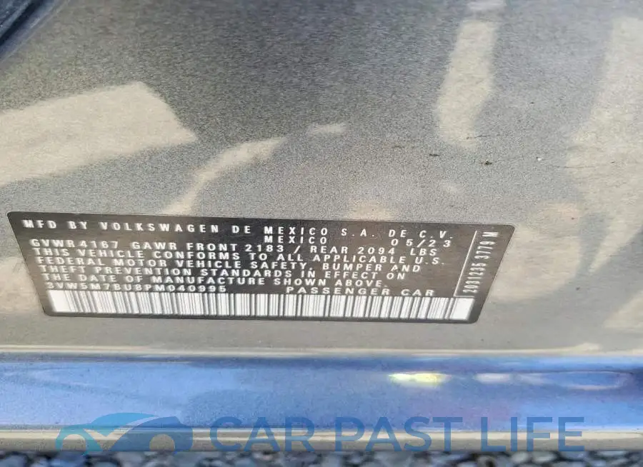 3VW5M7BU8PM040995# 12