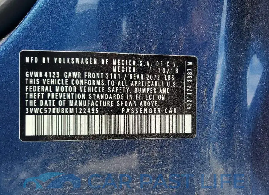 3VWC57BU8KM122495# 12