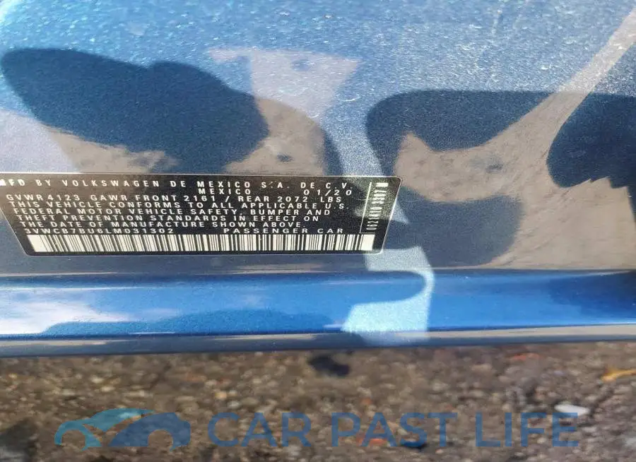 3VWCB7BU6LM031302# 12