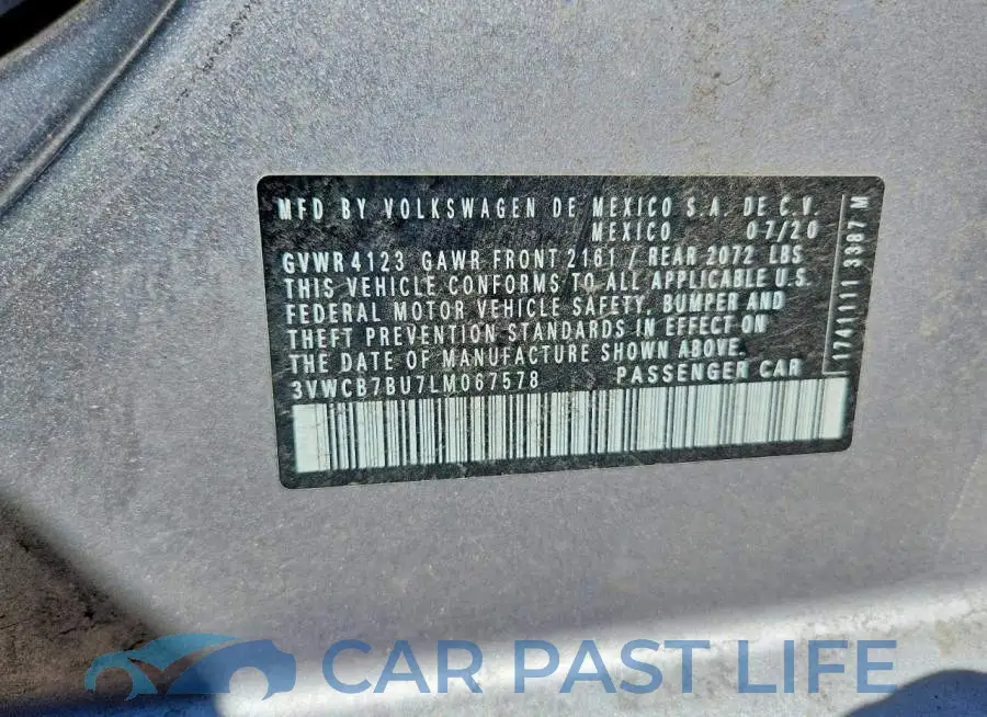 3VWCB7BU7LM067578# 12