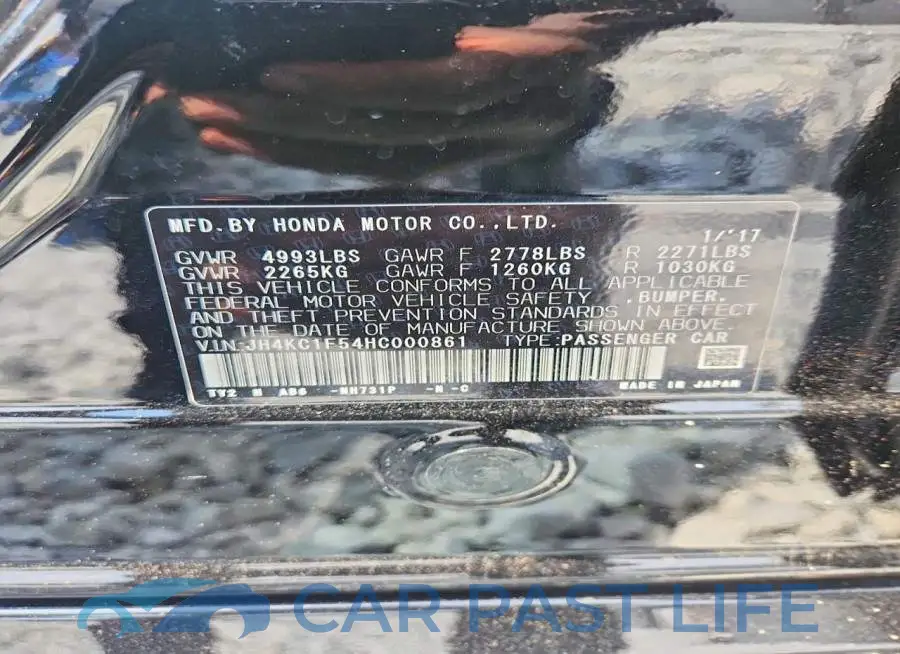 JH4KC1F54HC000861# 13