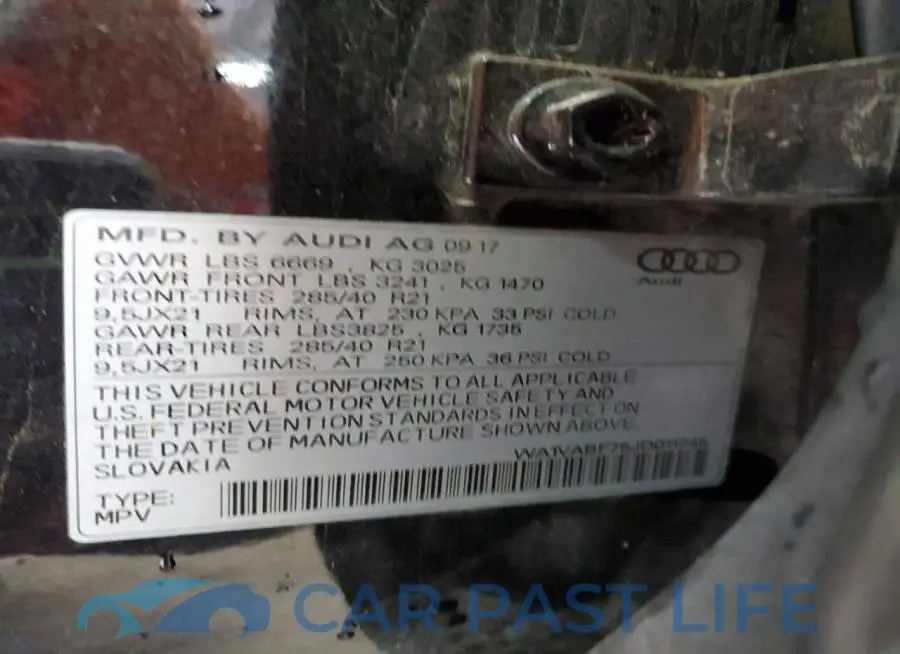 WA1VABF75JD011745# 14